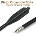 thumbnail image 5 of EROCK 12Pcs 6.25" Mini Crossbow Bolts Aluminium Crossbow Arrows for 50-80 LBS Pistol, 5 of 17
