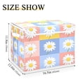 thumbnail image 5 of Yayeee Collapsible Cube Storage Bin with Lid Fabric Closet Decorative Basket with Handles, Light Blue Daisy, 5 of 7
