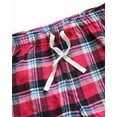 thumbnail image 4 of Active Club Cotton-Blend Flannel Pajama Pants for Women, Flannel Plaid PJ Pants for Women for Sleep and Lounge, Womens PJ Bottoms (Red Pink, X-Large), 4 of 5