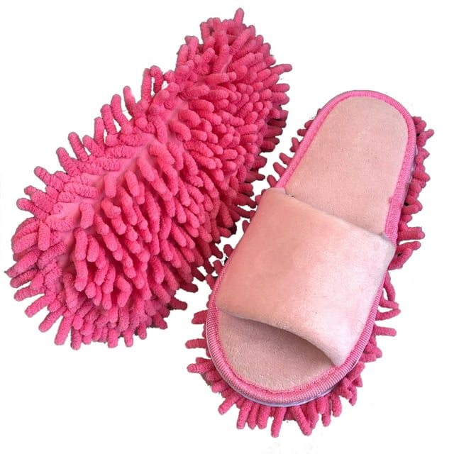 Zapatillas de Trapeador Lavables, Pantuflas de Microfibra para Mujer, Trapeador de Chenilla para Quitar el Polvo, Pantuflas de Piso para Perezosos para Baño, Oficina, Cocina, Cocina,