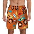 thumbnail image 2 of Goofa Monster Truck Printed Men's Swim Trunks Board Shorts Quick Dry Mens Swimming Trunks with Compression Liner,Breathable Fit Hawaii Beach Shorts-X-Large, 2 of 9