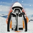 thumbnail image 2 of Tarmeek Waterproof Ski Jacket for Women Men Warm Winter Outdoor Stitching Color Insulated Snow Jackets Coats Hooded Zipper Pockets RainCoat Thick Mountaineering Suit Ski Suit, 2 of 4