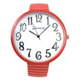 thumbnail image 3 of Red super large face stretch band fashion watch, 3 of 5
