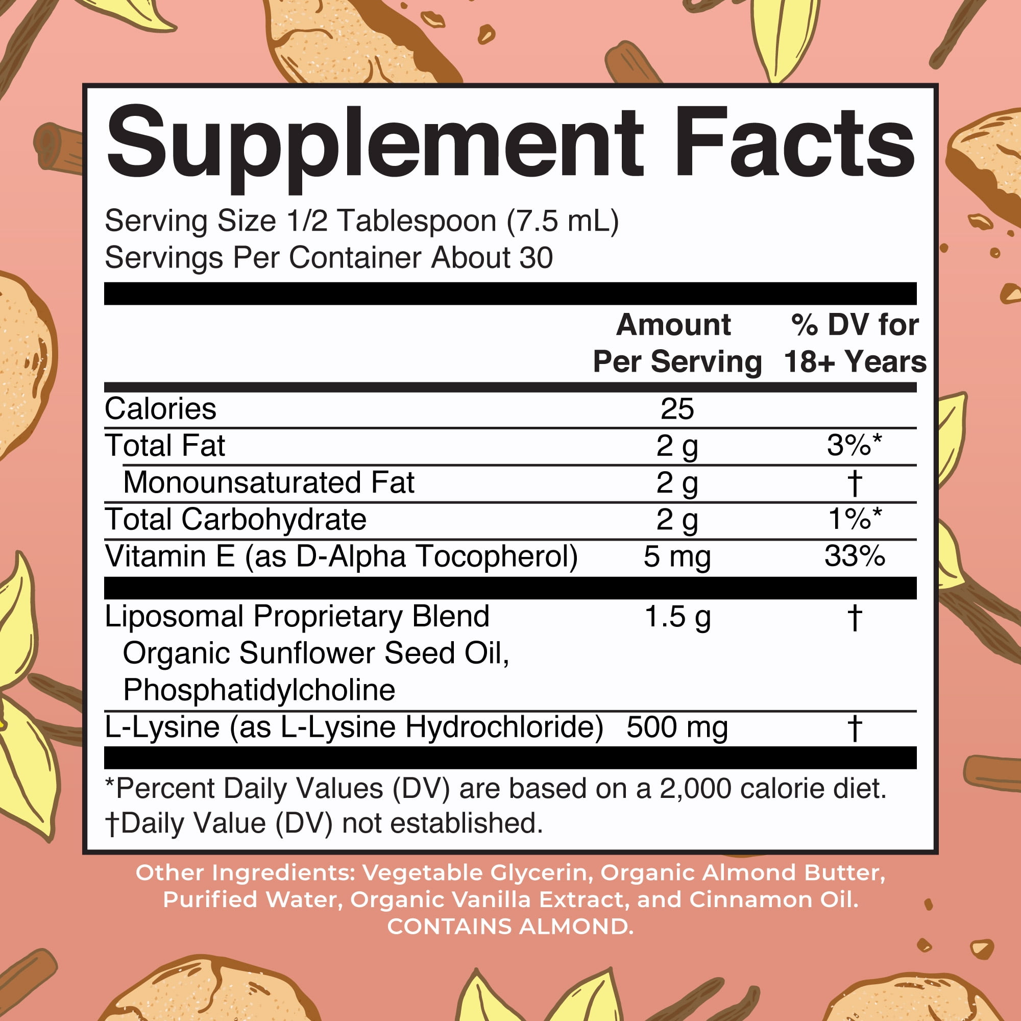 (3 pack) MaryRuth's Lysine Supplement, Snickerdoodle Flavor, Collagen & Immune Support, Vegan, Sugar-Free, Adults Ages 18+, Unisex, 7.6 fl oz, 30 Servings,