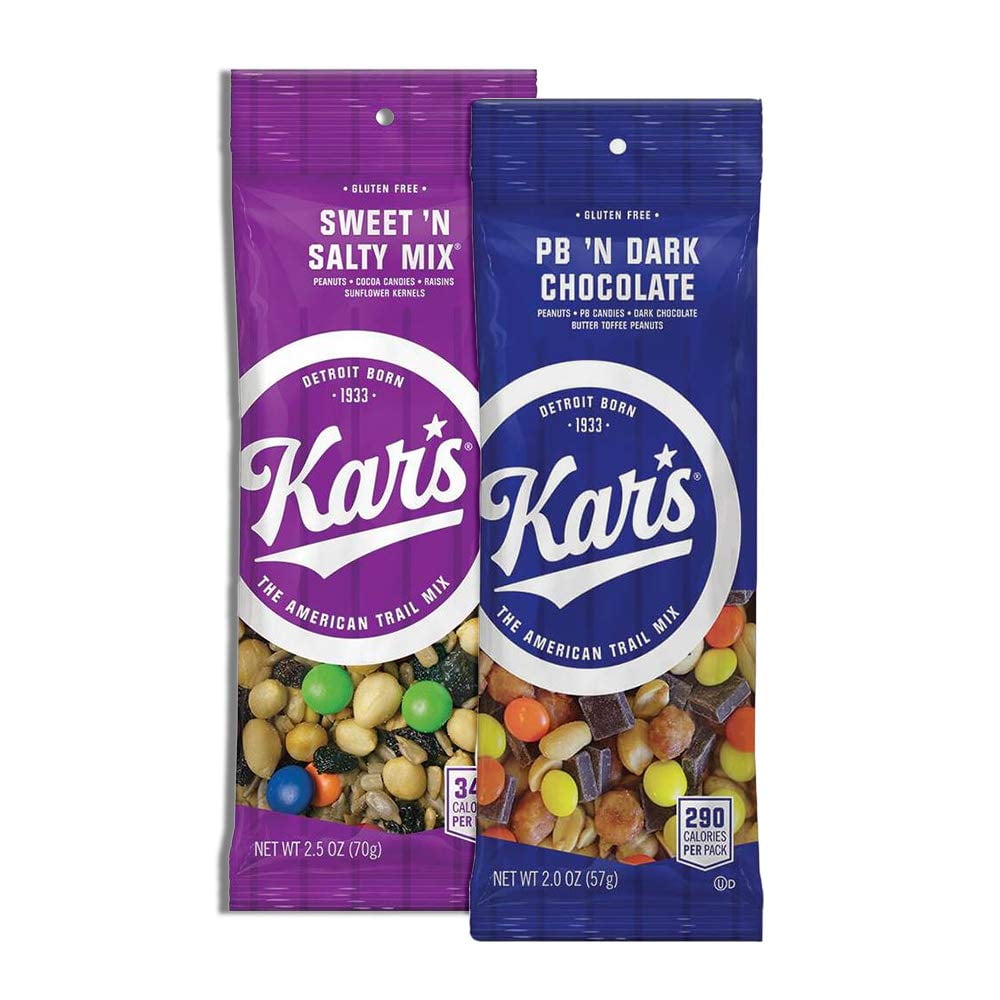 Kars Nuts Variety Pack Trail Mix Snacks Sweet N Salty Mix, Peanut