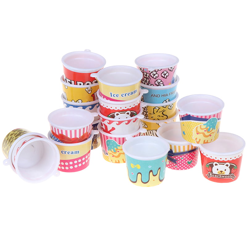 Details about   4pcs/set Dollhouse Miniature Plastic Cups Mini Ice Cup DIY To LuTs 