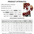 thumbnail image 4 of Gvmfive Women's Christmas Print Plaid Stitching Drawstring Hooded Long Sleeve Casual Hoodie, 4 of 4