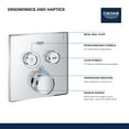 thumbnail image 5 of Grohe 29164LS0 GrohTherm SmartControl Dual Function Thermostatic Trim with Control Module Chrome, 5 of 7