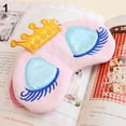 thumbnail image 2 of SPRING PARK Soft Plush Sleeping Mask Sleep Eye Mask Cartoon Princess Crown Sleep Mask Blindfold Eye Cover Eyeshade for Kids Girls Women Plane Travel Nap Night Sleeping, 2 of 4