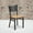 Natural Wood Seat/Black Metal Frame, variant on BizChair 2 Pk. Black Coffee Back Metal Restaurant Chair - Cherry Wood Seat