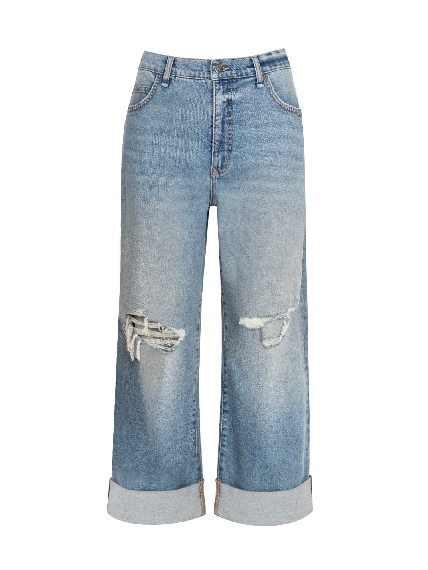 Jessica Simpson Women's Zinnia Wide Leg Boyfriend Jeans, Sizes 2-16