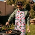 thumbnail image 4 of Christmas Adjustable Waterproof Apron for Adults 33x27 Inch – Cooking Apron with 2 Large Pockets, Durable Polyester Bib for Kitchen, Baking, BBQ, and Home Use, 4 of 6