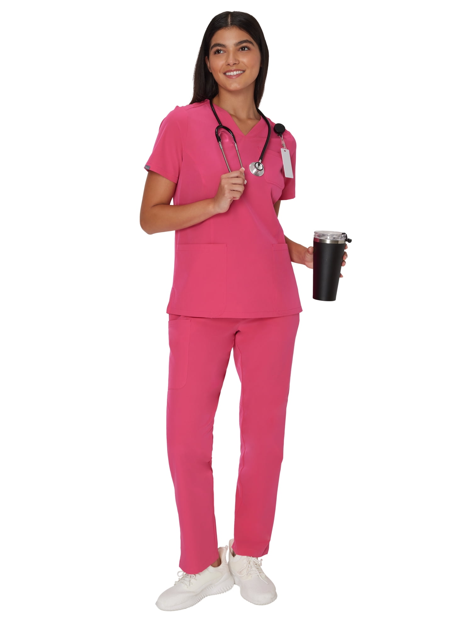 Hanes Womens Scrubs Drawstring Scrub Pants, Straight Leg, Comfort Fit, Pockets, Sizes XS-3XL