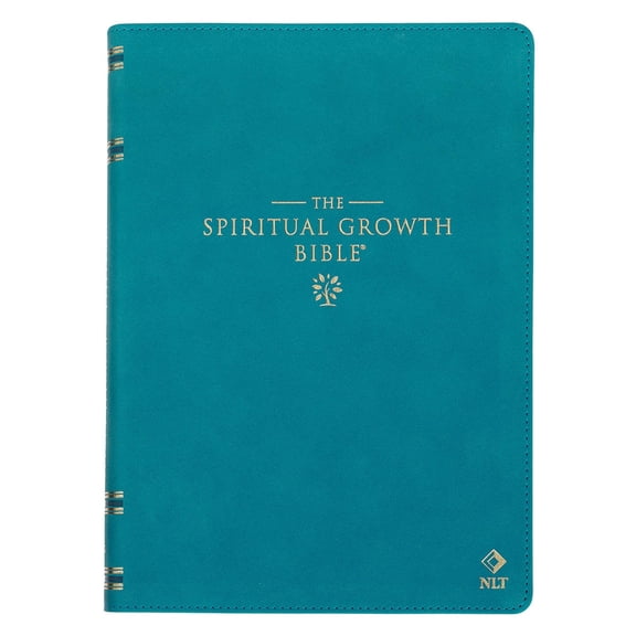 The Spiritual Growth Bible, Study Bible, NLT - New Living Translation Holy Bible, Faux Leather, Teal