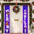 thumbnail image 2 of Merry Christmas Porch Banner Sign, 11.8"x70.87" Xmas Green Front Door Hanging Welcome Banner Flag, Holiday Party Decoration for Home Outdoor Yard Garage Wall, 2 of 6