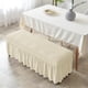 thumbnail image 2 of Funda para banco de comedor, elásticas extraíbles para sillas, protector de funda de asiento elástico, funda de cojín para banco para , beige Sunnimix funda larga para banco, 2 of 7