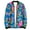 Blue, variant on WREESH Fashion Jacket Men'S New Printed Top Floral Stand Up Collar Jacket Men'S Casual Jacket Jacket Black