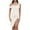 White, variant on IROINNID Asymmetrical Dress For Women Short Sleeve One Shoulder Summer One Shoulder Splicing Irregular Dress Regular Dress