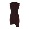 thumbnail image 3 of Qiopertar Robe Sans Manches à Col Rond pour Femmes, Tricotée, Irrégulière, en Solde, Livraison Gratuite, jusqu'à 90 % de Réduction, 3 of 5