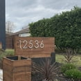 thumbnail image 3 of 12 inch Large Modern House Numbers white plastic with hardware included (0 White), 3 of 3