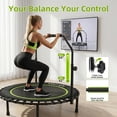 thumbnail image 5 of Verviso 40"/46"/50" Bungee Rebounder Mini Trampoline for Adults, Foldable & Quiet Indoor Fitness Trampoline with Adjustable Handlebar, 460LBS Capacity, 5 of 10