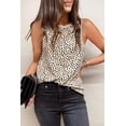 thumbnail image 3 of Women's Leopard Print Round Neck Tank Top, 3 of 5