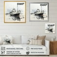 thumbnail image 4 of Designart "Ash And Ivory Fishing Vessel" Coastal Canvas Art Print, 4 of 7