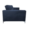 thumbnail image 4 of Sofa Cama Reclinable El Bazar Store Paris Terciopelo Azul marino Futón 3 posiciones Brazos movibles Sala, 4 of 8