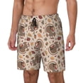 thumbnail image 1 of Balery Cute Autumn Turkey Bañador para hombre, shorts de playa de secado rápido con entrepierna y forro de compresión-X-Large, 1 of 6