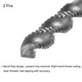 thumbnail image 3 of Uxcell 10-32 UNF 2B High Speed Steel(HSS) Uncoated Machine Spiral Flutes Thread Taps 2 Packs, 3 of 5