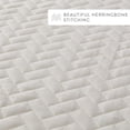 thumbnail image 6 of Lightweight Wrinkle Resistant Quilt Sets in Ivory Herringbone for King Size Bedding by Comfort Canopy, 6 of 10