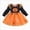 Orange, variant on WXFAZCVU Toddler Girl Halloween Dress Crewneck Ruffle Long Sleeve Tutu Dresses Going Out Size 2-3 Years