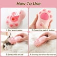 thumbnail image 6 of 3 in 1 Pet Brush Cat Steam Brush Comb Dog Brush Electric Spray Cat Hair Brushes Massage Pet Grooming Hair Removal Combs Pink, 6 of 9