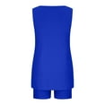 thumbnail image 4 of Njoeus Womens 2 Piece Outfits Sleeveless Tunic Tops Skinny Biker Shorts Sweatsuit Sets Tracksuits S-XXL, 4 of 4