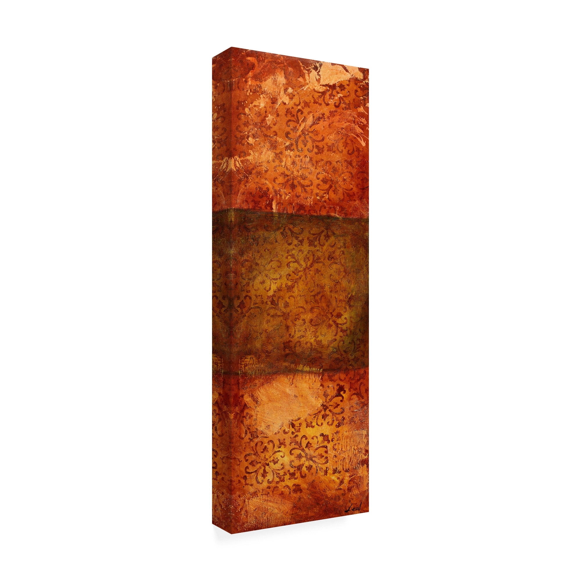 Trademark Fine Art 'Stencils Over Red Tones 4' Canvas Art by Pablo Esteban