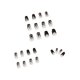 thumbnail image 2 of 24 Piezas Uñas Postizas Cortas Yellow Tong Purpurina Manicura 10ml, 2 of 3
