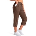 thumbnail image 4 of Fantaslook Women Capri Pants High Waisted Drawstring Summer Yoga Pants Workout Cropped Joggers Lounge Pants with Pockets, 4 of 9