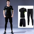 thumbnail image 1 of Traje deportivo, conjunto de 3 piezas para hombre, traje deportivo, pantalones cortos, traje deportivo, diseño revolucionario, 1 of 1