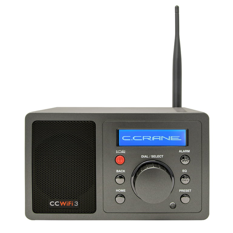 C. Crane CC WiFi 3 Internet Radio With Skytune, Bluetooth Receiver, Clock  and Alarm with Remote Control, Access to Thousands of Radio Stations