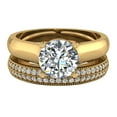 thumbnail image 4 of Wedding Ring Set for Women Bridal Set Round Cut 1.30 CT TW 14K Gold, 4 of 5