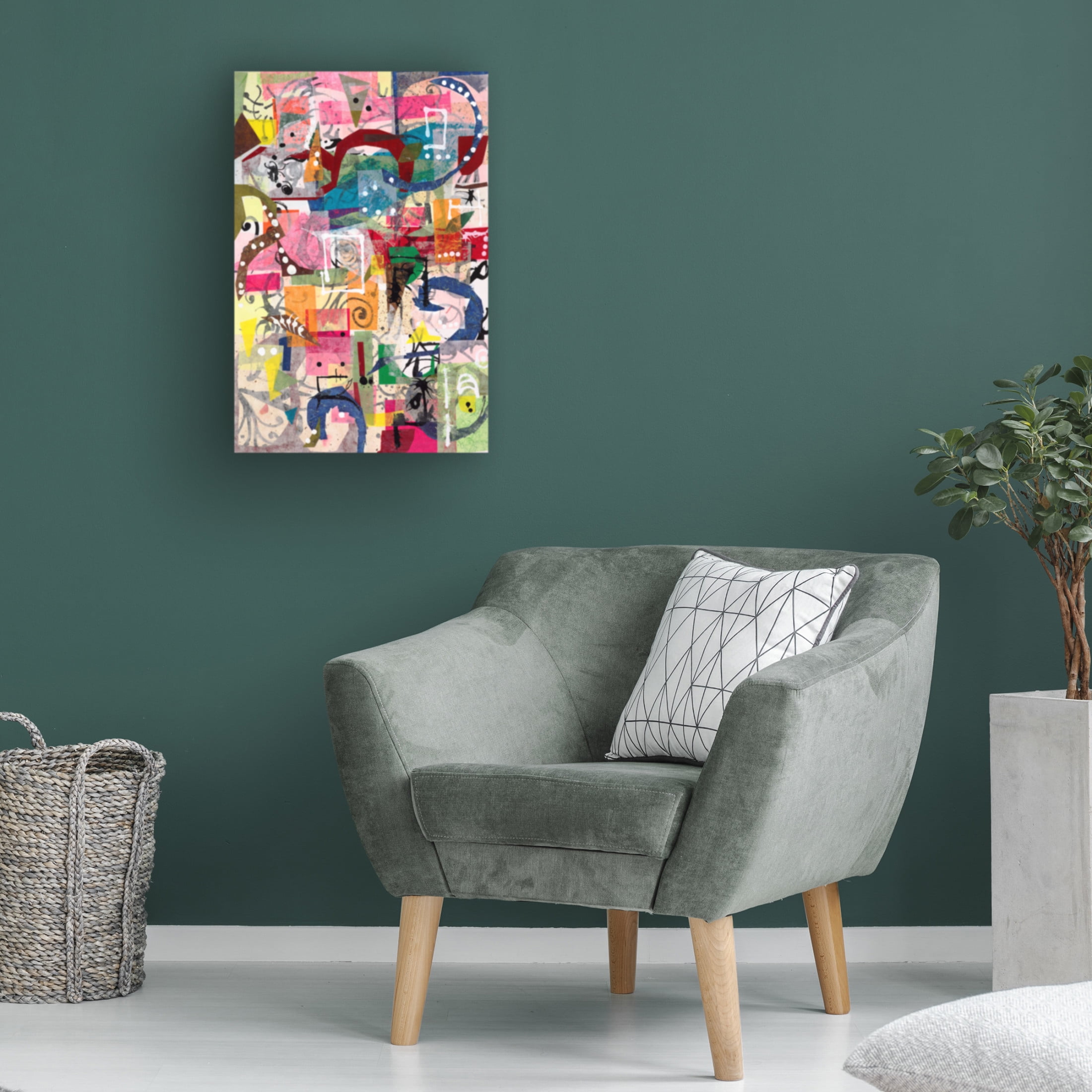 Canvas Wall Art - Ellen Kossoff 'Dragons And Spiders 1' Wall Art for Living Room, Bedroom, or Office Décor by Trademark Fine Art - 22 x 32 Inches