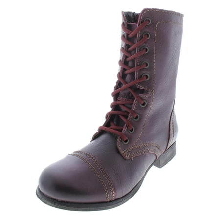 Steve Madden Shoes Boots - Steve Madden Womens Troopa Lace Up Lace-Up Combat Boots