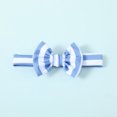 thumbnail image 4 of Newborn Baby Girls Clothes Baby Girls One-piece Swimsuit Sleeveless Suspender Cute Bowknot 0-3 Months Girls Summer Stripe Swimwear Headband Set Blue, 4 of 8