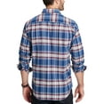 thumbnail image 2 of Weatherproof Mens Flannel Button Up Shirt, Blue, Small, 2 of 2