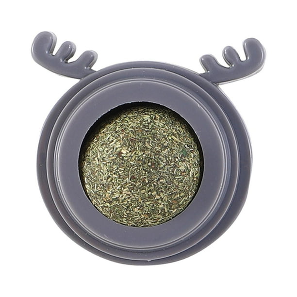 naturales para gatos Catnip, Limpieza Bola 360 Nutrición giratoria, Bola nutrición, Adhesivo lindo, Montaje , Ciervo Gris Gloria Juguetes de pared de hierba gatera