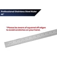 thumbnail image 4 of Pacific Arc, Stainless Steel Ruler with Inch/Metric Conversion Table, 4 of 6