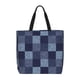 thumbnail image 1 of Easygdp Blue Gingham Buffalo Check Bolsa Tote para Mujer, Bolso de Hombro para Trabajo, Playa, Viajes, Compras y Supermercado, 1 of 7