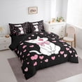 thumbnail image 3 of Castle Fairy Cartoon Cats Bedding Comforter Set,Animal Pet Full Bedding Set, 3 of 8