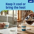 thumbnail image 4 of Perk Paper Hot Cup 12 Oz. White/Blue 500/Carton PK54367CT, 4 of 8