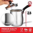 thumbnail image 2 of Stock Your Home 24oz Turkish Coffee Pot Set with Lid, Small Saucepan Coffee Maker, Mini Sauce Pan Butter Melter, Stainless Steel Milk Warmer Pots for Stove Top, 2 of 7